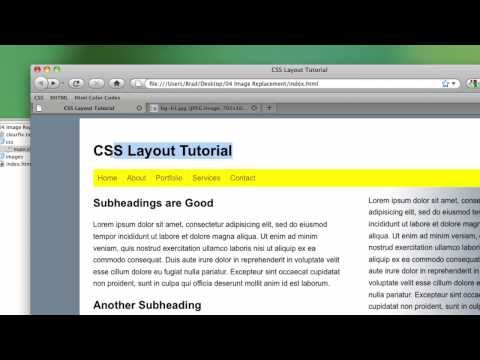 CSS Background Image Replacement Tutorial